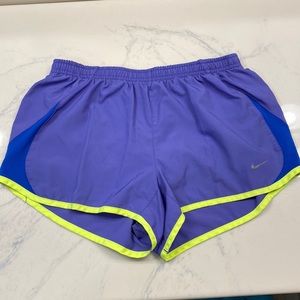 Purple & Yellow Nike Women’s Running Shorts Size M